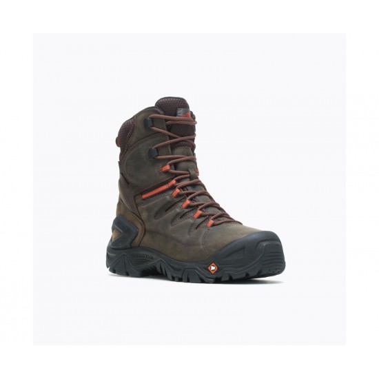 Discount - Merrell Men's Strongfield Leather 8" Thermo Waterproof Comp Toe Work Boot